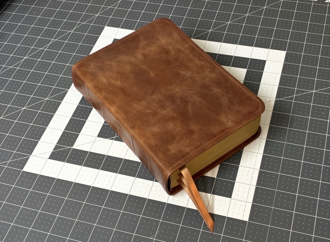 Russell's Rebindings Bible and leatherwork