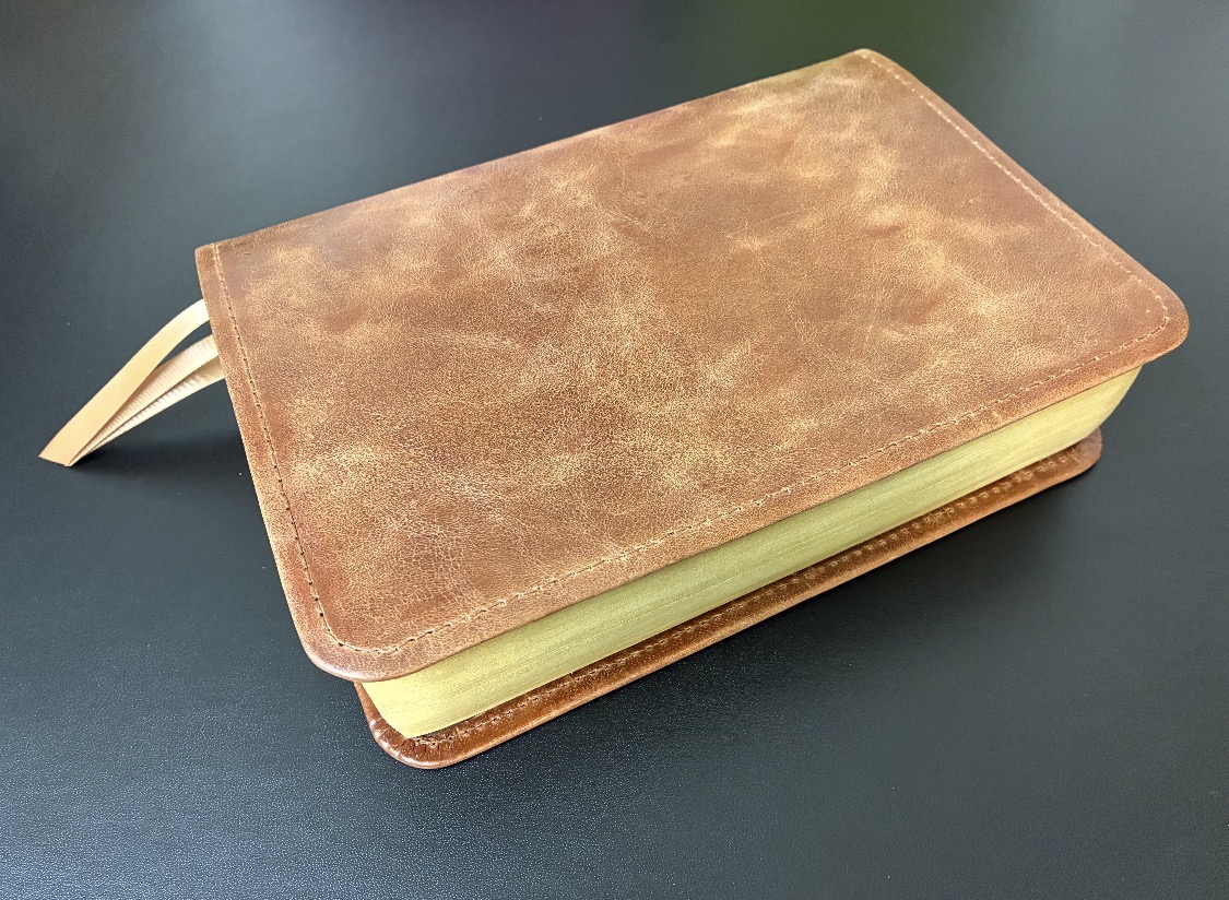 Russell's Rebindings Bible and leatherwork