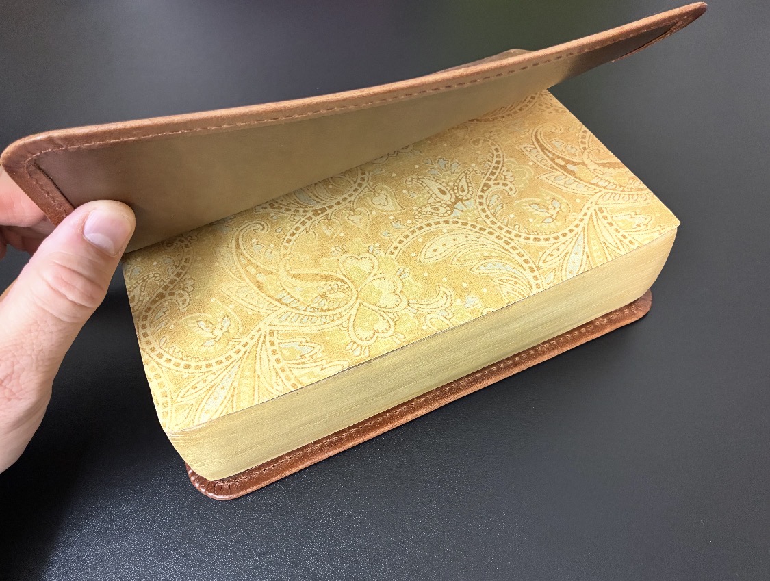 Russell's Rebindings Bible and leatherwork